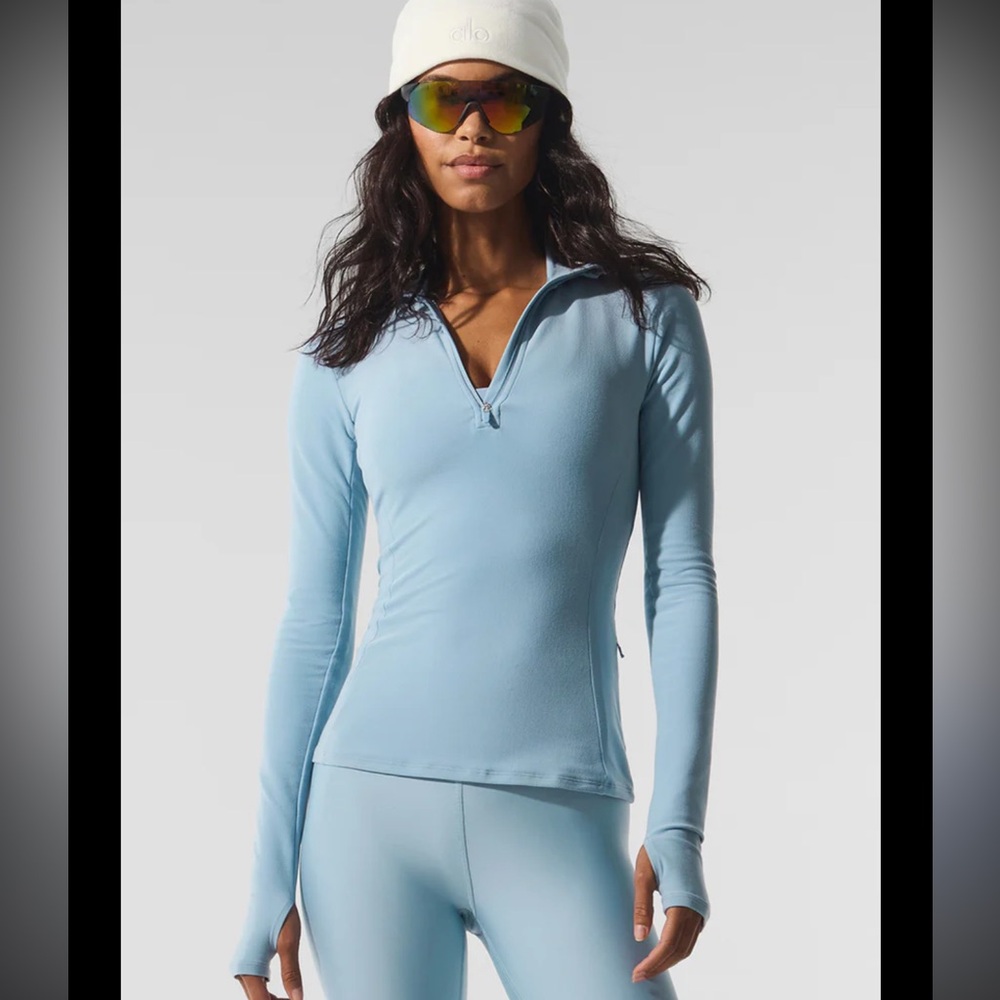 NEW ALO YOGA Alosoft 1/2 Zip Rapid Pullover🌹